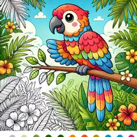 Aperçu - Matériel pour travaux manuels / dessin - Papagais - Coloriages (50 modèles à colorier) - Page de couverture