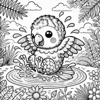 Aperçu - Matériel pour travaux manuels / dessin - Papagais - Coloriages (50 modèles à colorier) - Page 3