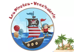 Vista previa - Refuerzo / NEE / Materiales de apoyo - PIRATAS - VOCABULARIO: Tarjetas 3 partes Montessori. - página 1