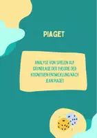 Vorschau - Anderer Materialtyp - Analyse von Spielen - kognitive Entwicklung nach Piaget - Deckblatt