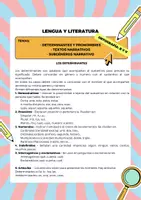 Vista previa - Unidades / Secuencias / Situaciones de Aprendizaje - Paquete de materiales 1 ESO LENGUA y LITE determinantes y pronombres, textos y subgéneros narrativos - página 1
