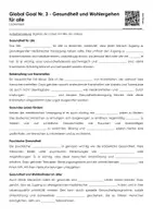 Vorschau - Arbeitsblätter - Global Goal 3: Gesundheit für Alle (kleines Materialpaket) - Seite 1