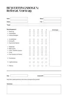 Vorschau - Anderer Materialtyp - Bewertungsbögen (Vorlage, simple) - Seite 1