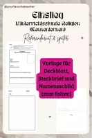 Vorschau - Anderer Materialtyp - Einstieg 1. Unterrichtsstunde in Religion - Deckblatt