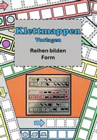 Vorschau - Mal- und Bastelvorlagen - Reihen bilden anhand der Form - Vorlagen zum Kletten - Deckblatt