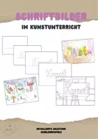Vorschau - Präsentationen/Tafelbilder - Schriftbilder im Kunstunterricht - Deckblatt