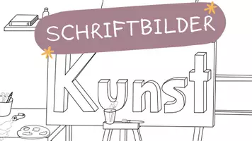 Vorschau - Präsentationen/Tafelbilder - Schriftbilder im Kunstunterricht - Seite 1