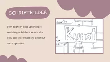 Vorschau - Präsentationen/Tafelbilder - Schriftbilder im Kunstunterricht - Seite 2