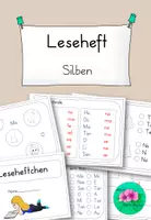 Vorschau - Arbeitsblätter - Leseheft Silben - Deckblatt