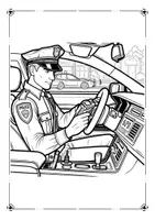 Vorschau - Mal- und Bastelvorlagen - Ausmalbilder Polizei - Seite 3