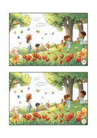 Vorschau - Spiele - Frühling: spielerisches Lernen - Wimmelbild mit Aufgaben - Seite 3
