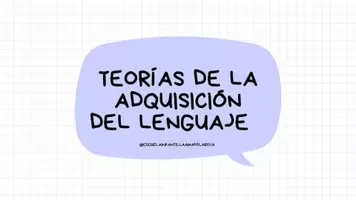 Vista previa - Unidades / Secuencias / Situaciones de Aprendizaje - Teorías de la Adquisición del Lenguaje - Portada