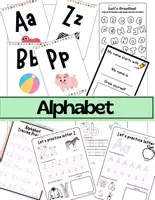 Vista previa - Hojas de trabajo - Alphabet-worksheets / Abecedario en Inglés - Portada