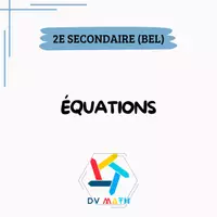 Aperçu - Préparation de séquence / Séquence complète - S2 Belgique - Équations - Page de couverture