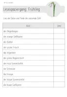 Vorschau - Arbeitsblätter - Lesespaziergang: Frühling (Kl.1) - Seite 3