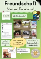 Vorschau - Stundenentwürfe - Arten von Freundschaft (3. Stunde) - Deckblatt