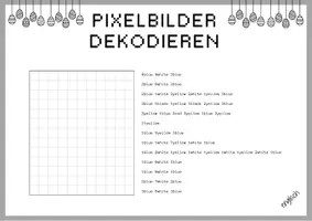 Vorschau - Arbeitsblätter - Pixelbilder dekodieren - Ostern - Küken - Medien und Informatik - Seite 2