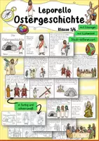 Vorschau - Arbeitsblätter - Leporello Ostergeschichte Klasse 5 6 Ethik Religion Ostern - Deckblatt