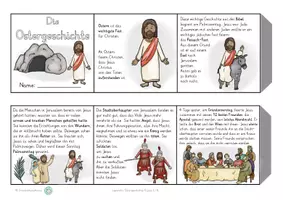 Vorschau - Arbeitsblätter - Leporello Ostergeschichte Klasse 5 6 Ethik Religion Ostern - Seite 2