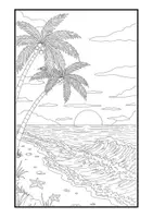 Vorschau - Mal- und Bastelvorlagen - Ausmalbilder "Sommer" im modernen Cartoon-Stil - Seite 3
