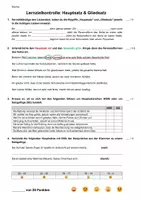Vorschau - Arbeitsblätter - Lernzielkontrolle - Hauptsatz und Gliedsatz - Seite 1