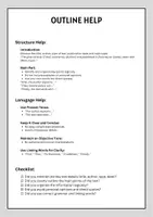 Vorschau - Merkblätter - Outline Checklist - Seite 1