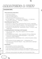 Vorschau - Merkblätter - Analyzing a text: language help - Deckblatt
