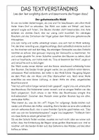 Vorschau - Arbeitsblätter - Textverständnis Übungspaket - Seite 1