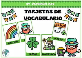 Vista previa - Tarjetas / Manipulativos - TARJETAS DE VOCABULARIO DE SAN PATRICIO - Portada