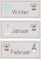 Vorschau - Bildkarten - Kalender-Karten für deine Koala-Klasse - Seite 3