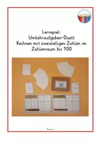 Vorschau - Spiele - Materialpaket: Addition und Subtraktion im Zahlenraum bis 100 mit ZÜ - Seite 1