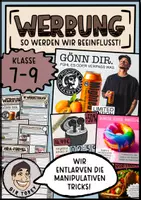 Vorschau - Arbeitsblätter - Werbung Klasse 7 8 9 - Deckblatt