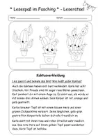 Vorschau - Arbeitsblätter - * Lesespaß im Fasching * Leserätsel - Seite 1
