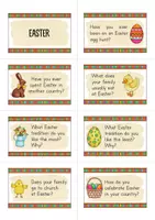 anteprima - Flashcard - Easter Speaking Cards; Carte di conversazione (Inglese) - Pagina 1