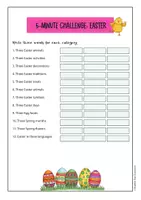 anteprima - Flashcard - Easter: 5-Minute Challenge (English) - Pagina 1
