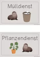 Vorschau - Bildkarten - Klassendienste für deine Robben-Klasse - Seite 3