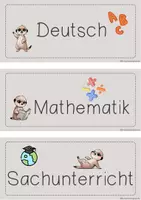Vorschau - Bildkarten - Fächer-Karten für deine Erdmännchen-Klasse - Seite 2