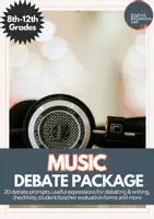 Vorschau - Arbeitsblätter - Music- Middle/High School Debates - Deckblatt