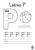 Vista previa - Hojas de trabajo - Cuaderno letra P - página 2