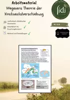 Vorschau - Arbeitsblätter - Arbeitsblatt: Wegeners Theorie der Kontinentalverschiebung - Deckblatt