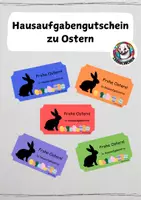 Vorschau - Anderer Materialtyp - Materialpaket Hausaufgabengutscheine - Deckblatt