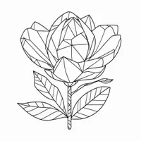 Aperçu - Matériel pour travaux manuels / dessin - Fleurs en Polygones - Coloriages (52 modèles à colorier) - Page 3