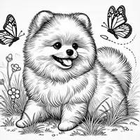 Aperçu - Matériel pour travaux manuels / dessin - Spitz Nain - Coloriages (50 modèles à colorier) - Page 2