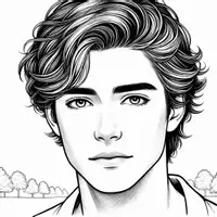 Aperçu - Matériel pour travaux manuels / dessin - Portraits - Coloriages (50 modèles à colorier) - Page de couverture