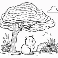 Aperçu - Matériel pour travaux manuels / dessin - Quokka - Coloriages (60 modèles à colorier) - Page 1