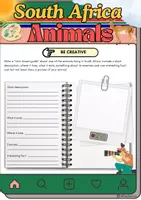 Vorschau - Arbeitsblätter - South Africa Animals Writing - Grade 9 - Seite 3