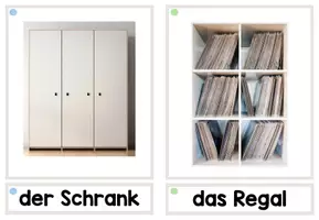 Vorschau - Bildkarten - Möbel - Wort- und Bildkarten - DaZ / DaF - Seite 3