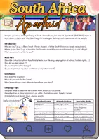 Vorschau - Arbeitsblätter - South Africa Apartheit Writing - Grade 9 - Deckblatt