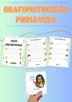 Vista previa - Hojas de trabajo - Grafomotricidad (trazos) PRIMAVERA - Portada