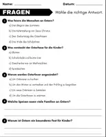 Vorschau - Arbeitsblätter - Ostern: Leseverständnis und Kreuzworträtsel mit Lösungen - Seite 2